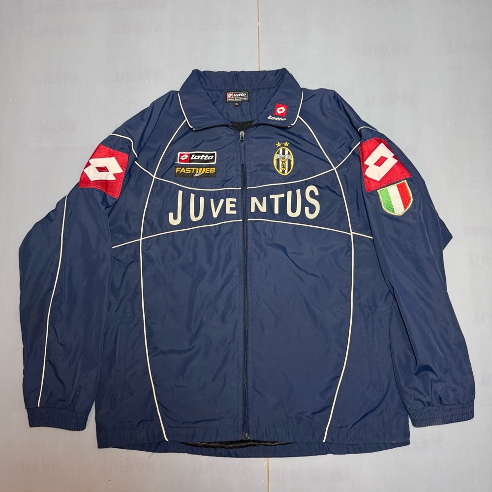 Vintage 2001/02 Juventus FC Training/Travel Soccer Soccer Jacket Lotto XL